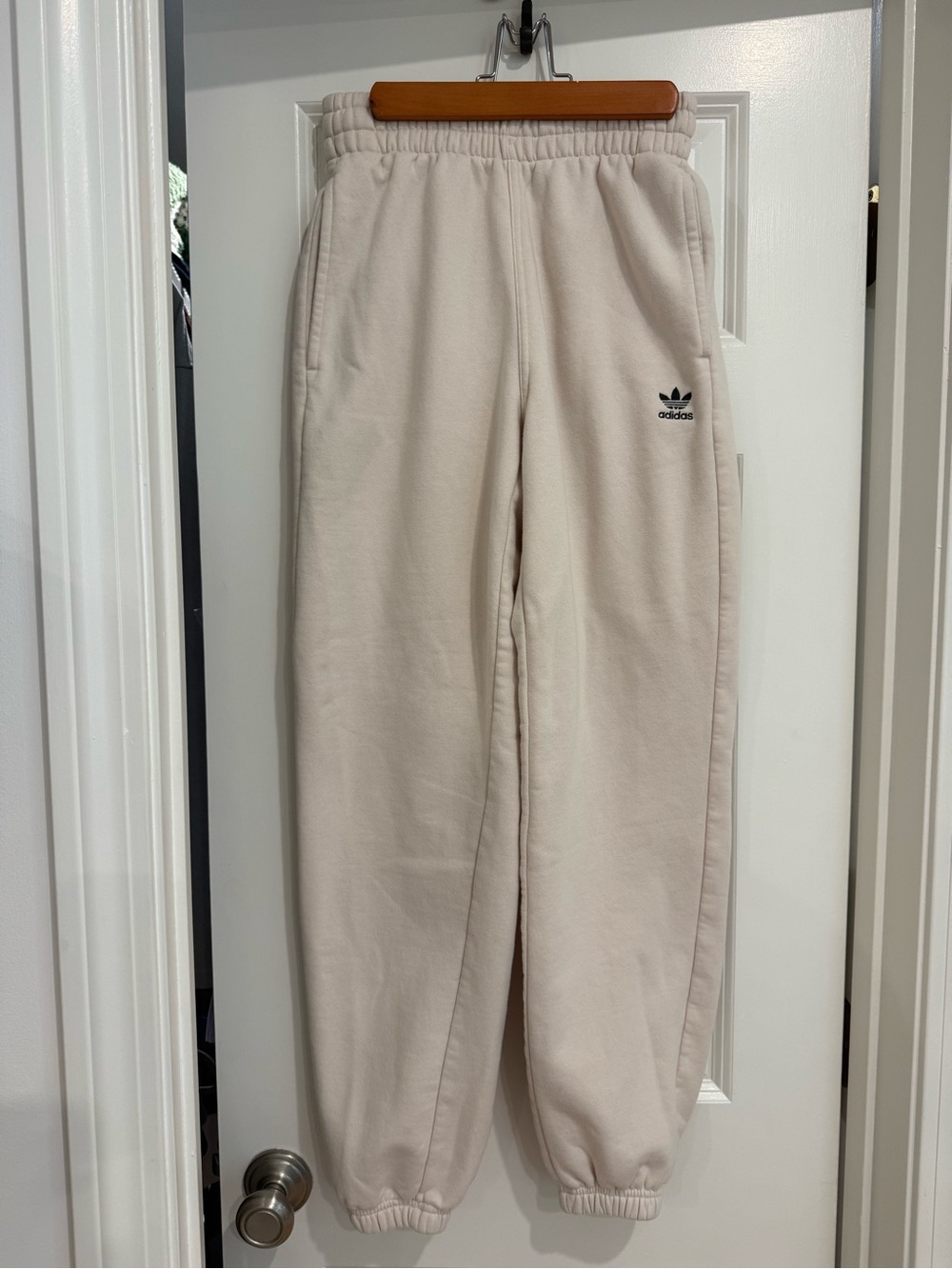 Adidas cream color sweatpants xs